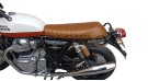 Royal Enfield GT Continental and Interceptor 650 Touring Brown Tan Genuine Leather Dual Seat - SPAREZO